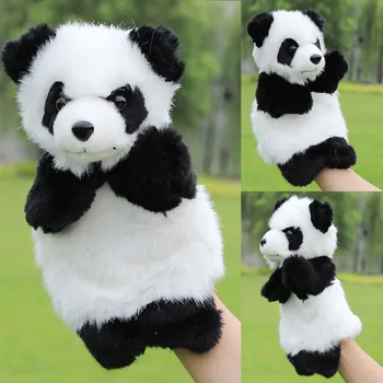 Leidersty Mielas Panda Pliušinis Vertus Lėlių su Slankiosiomis Burnas Vaikų Naudai Pliušinis Veliūras Gyvūnų Žaislai Puikus Pasakojimas