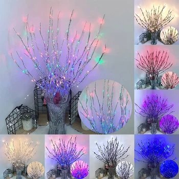Medžio Šakos Šviesos Modeliavimo Medžio Šaką LED Žibintai Kambarys Miegamasis Išdėstymas Naktį Šviesos Dekoratyvinis Apšvietimas B88