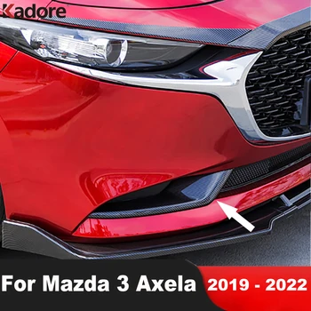 Priekiniai Foglights Lempos Dangtelio Apdaila Už Mazda 3 Axela 2019 2020 2021 2022 Anglies Pluošto Išoriniai Priedai Priekiniai Rūko Žibintų Gaubtai