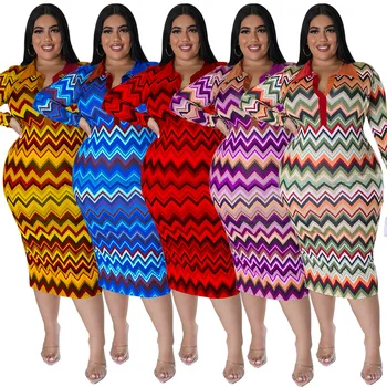2022 Afrikos Drabužių Rudens-Pavasario Afrikos Moterų ilgomis Rankovėmis V-kaklo, Poliesteris Kelio ilgio Suknelė XL-5XL Afrikos Suknelės Moterims