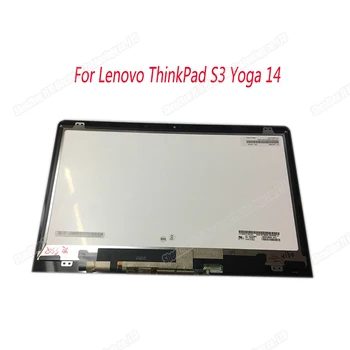 Lenovo ThinkPad S3 Jogos 14 20FY0002US + BEZEL FRU: 04X5916 1920x1080 Full LCD Ekranas Asamblėjos Touch 