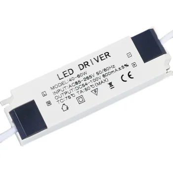 600mA Nuolatinės Srovės CC LED Driver, Išėjimo VDC36-72 Apšvietimo, Energijos Tiekimo, 118x38x25mm
