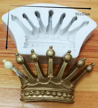 Silikono Formos royal crown silikono formos pelėsių cukraus amatų minkštas tortas dekoravimo gyvūnų pelėsių kepimo įrankis