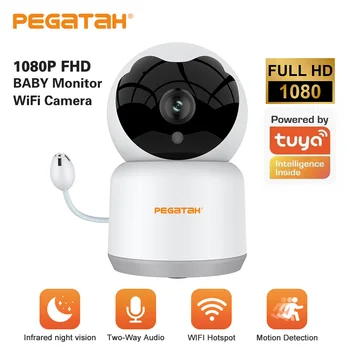 PEGATAH IP Kamera, WiFi Kūdikio stebėjimo 1080P Mini Patalpų CCTV Saugumo 2K Dviejų krypčių Garso Naktinio Matymo Vaizdo Stebėjimo Kameros