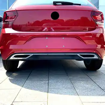 3Pcs/set Galinio Buferio Difuzorius Lūpų Spoileris Oro išleidimo Išmetamųjų Juostelės Padengti Apdaila Volkswagen VW Polo MK6 Polo Plius 2018 19 +