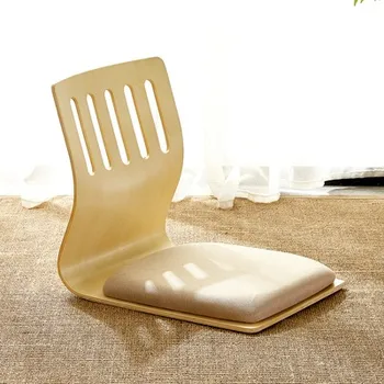 (2vnt/lot)Šiuolaikinės Japonijos Zaisu Kėdės, Medinės Rytietiški Baldai Gyvenamasis Kambarys Tatamio Grindų Legless Medienos Kėdė Restoranas, Kavinė