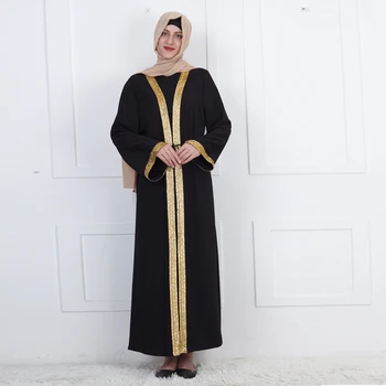 Abaja Kimono Musulmonų Megztinis Suknelė, Hijab Turkijos Islamo Drabužių Abayas Moterų Caftan Dubajus Kaftan Omanas Skraiste Djelaba Femme