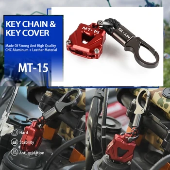Už Yamaha MT-15 MT 15 MT15 MSLAZZ 150 2005-2018 2019 Motociklo Raktų pakabukai Keychain & Key Dangtelis Apsaugos Klavišus Atveju Apvalkalas