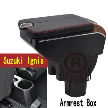 Už Suzuki lgnis Porankiu Dėžutės Saugojimo Centrinio Bako Parduotuvė Turinį Auto Interjero Aksesuarų Alkūnė Poilsio su USB Puodelio Laikiklis