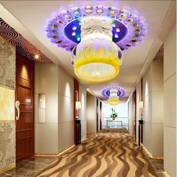 kūrybos aikštė kristalų LED lubų šviesos,taikomas koridorių,pašiūrės, pilka ir koridorius lampada led abajur 20cm kintamoji srovė 220-240V